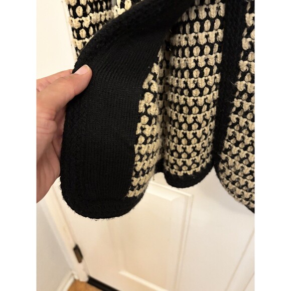 Free People women’s Vintage Brown XS Chunky Knit Wool Blend Button Sweater Coat - Picture 2 of 12